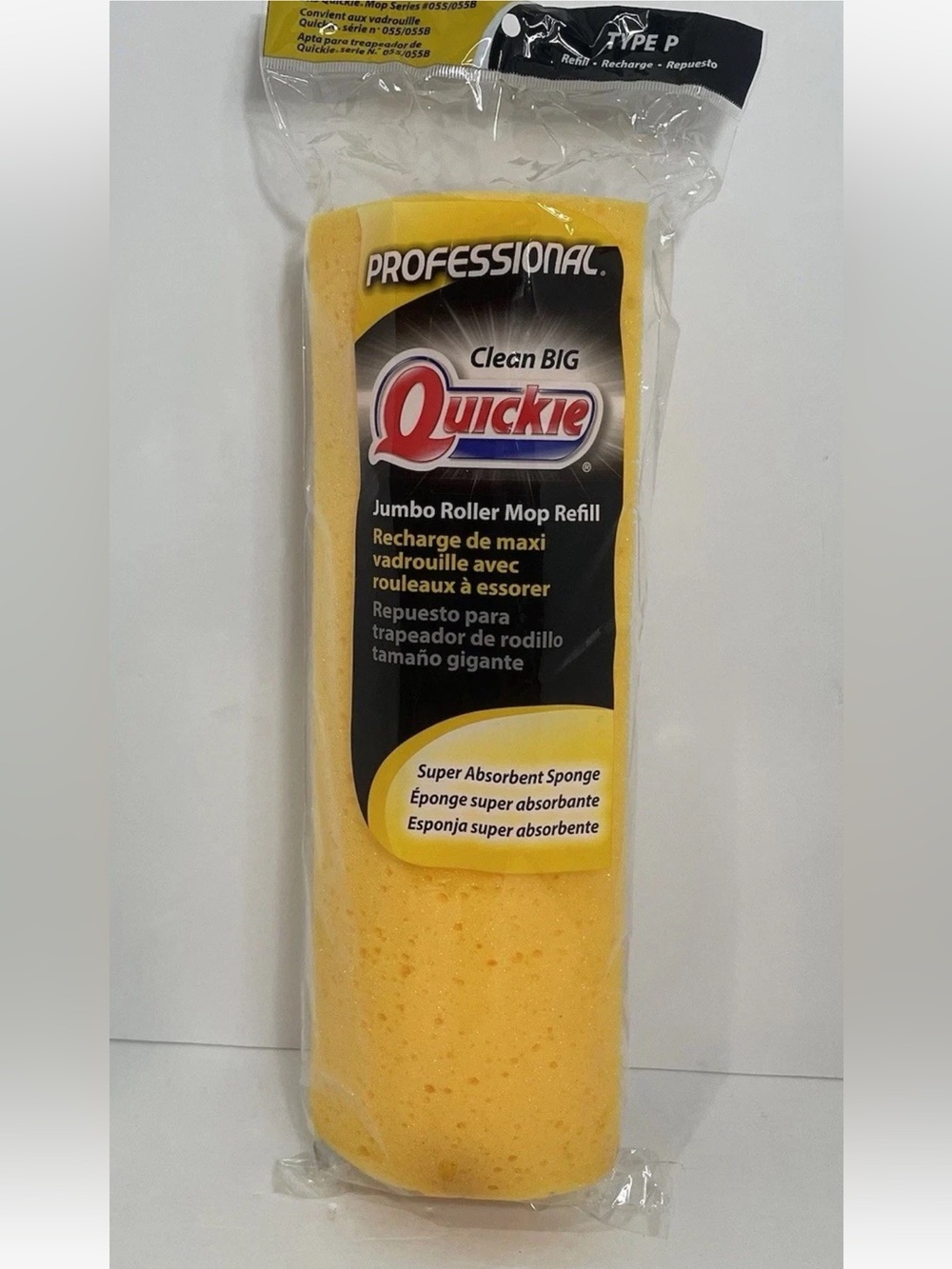 Quickie Professional Jumbo Roller Mop Head Refill Type P Model 0553 Fits 055 NEW
